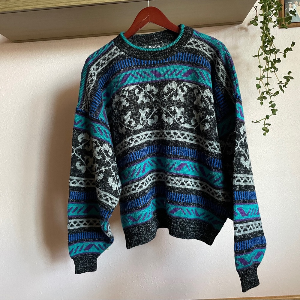 80s Patterned Sweater